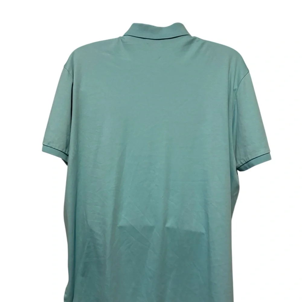 Polo by Ralph Lauren Men's Teal Blue Logo Polo Shirt XXL